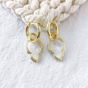 Authentic Kendra Scott Abbie Gold Huggie Earrings